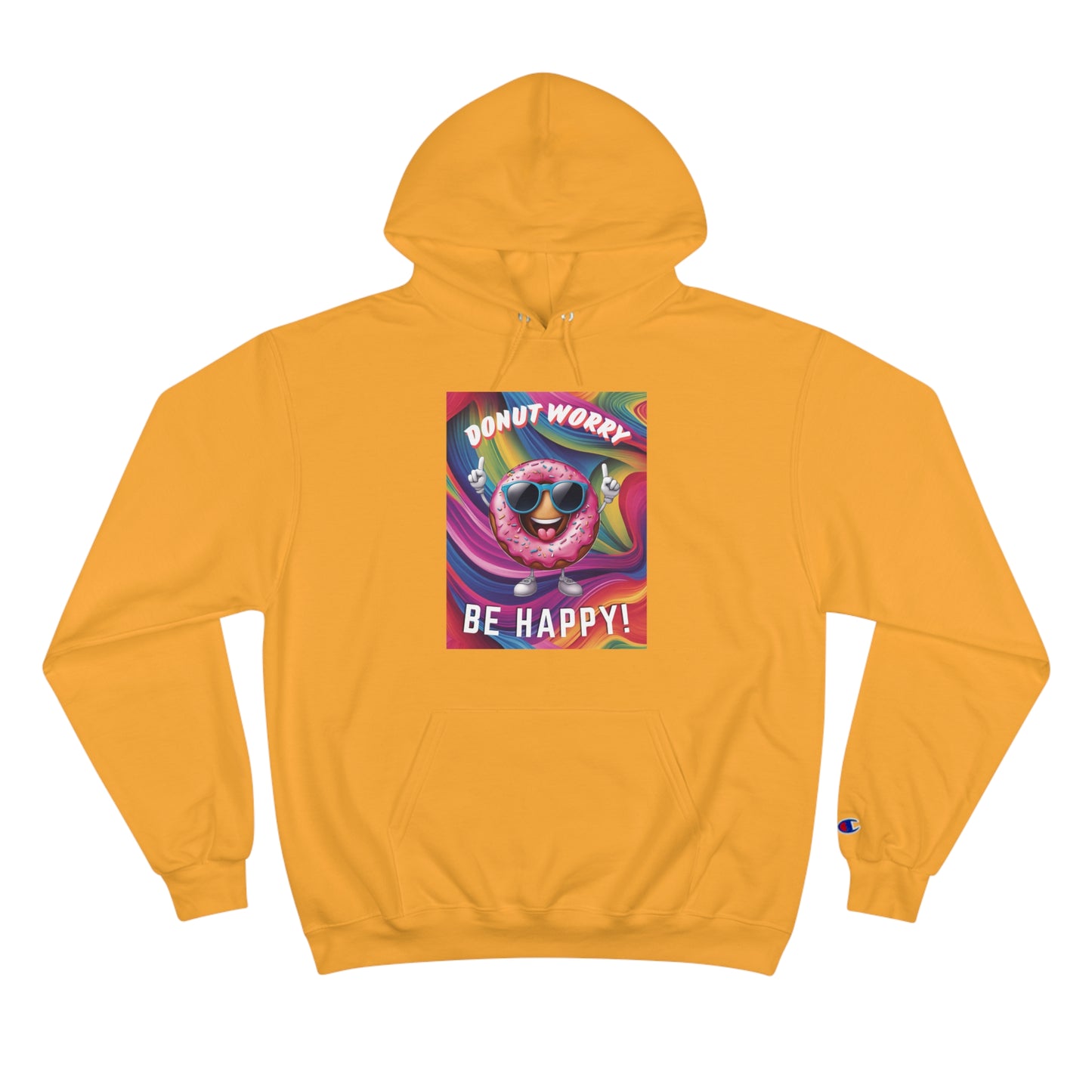 Donut Worry, Be Happy – Champion Hoodie