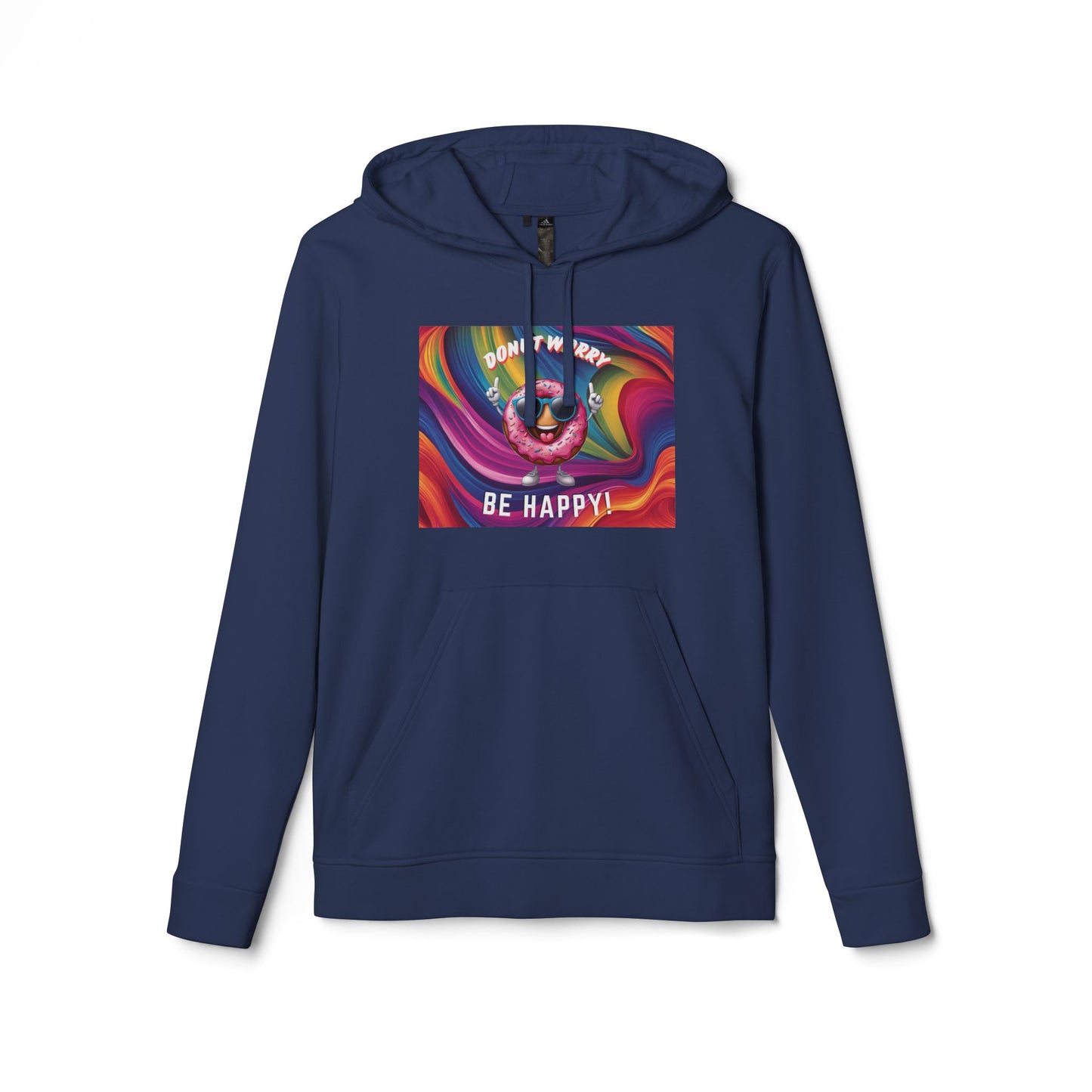 Donut Worry, Be Happy – Adidas Fleece Hoodie