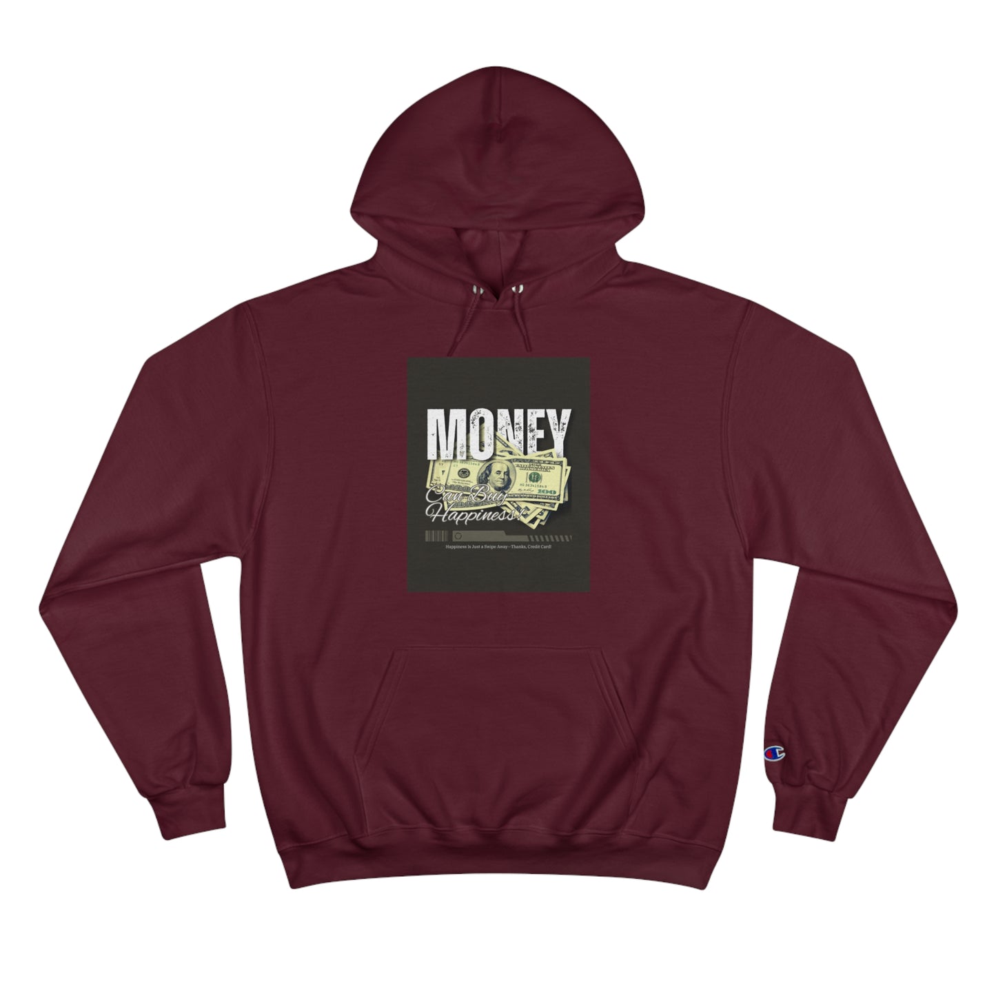 Money Can Buy Happiness Champion Eco Hoodie design