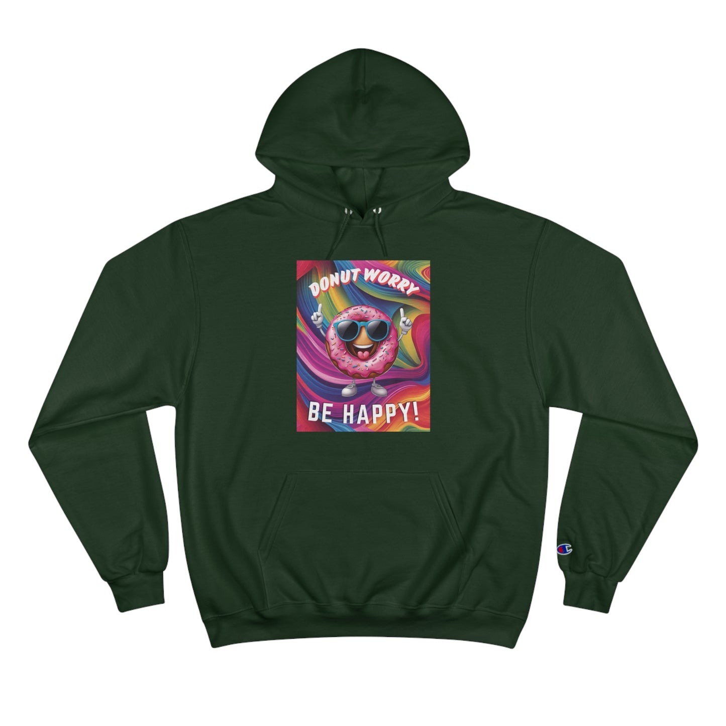 Donut Worry, Be Happy – Champion Hoodie