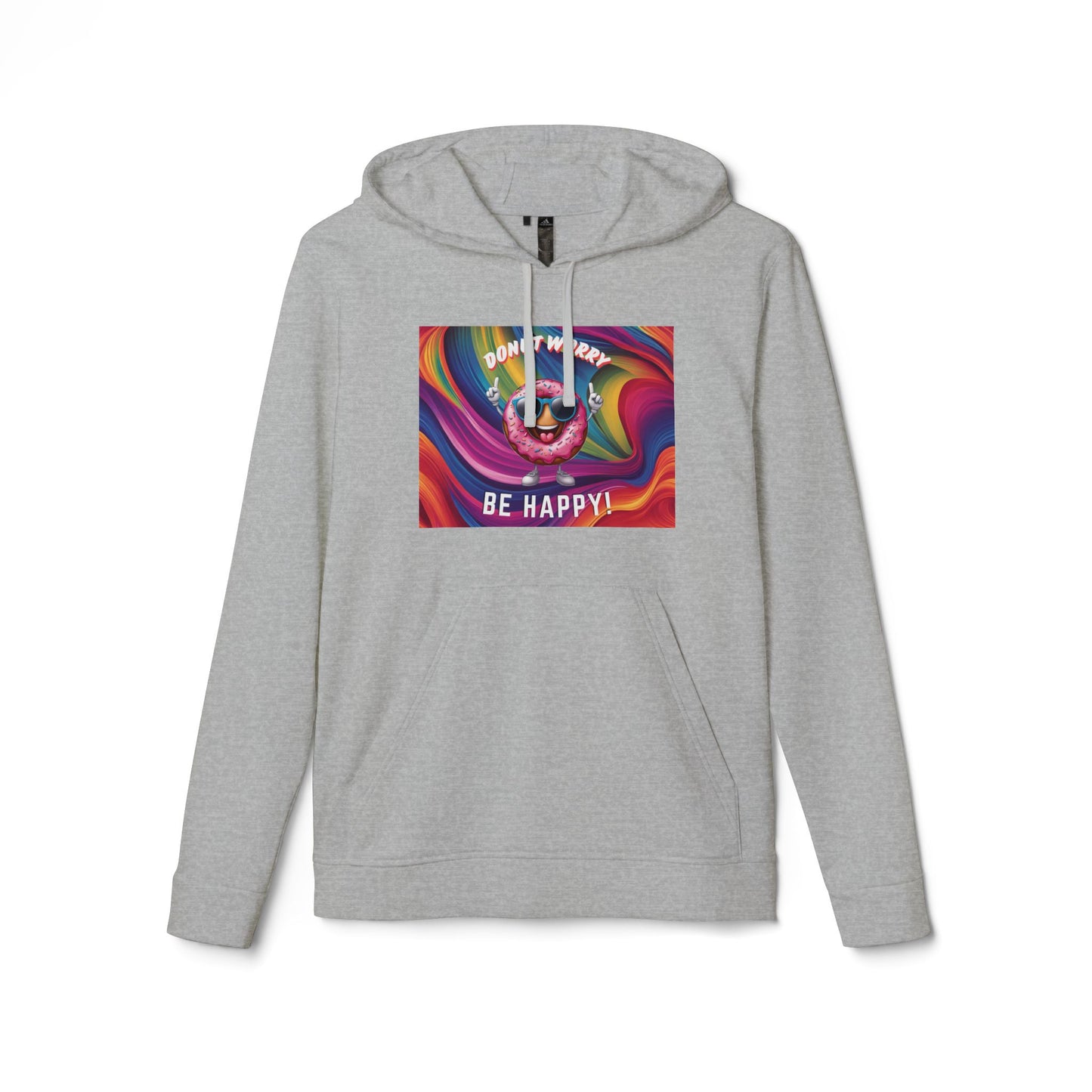 Donut Worry, Be Happy – Adidas Fleece Hoodie