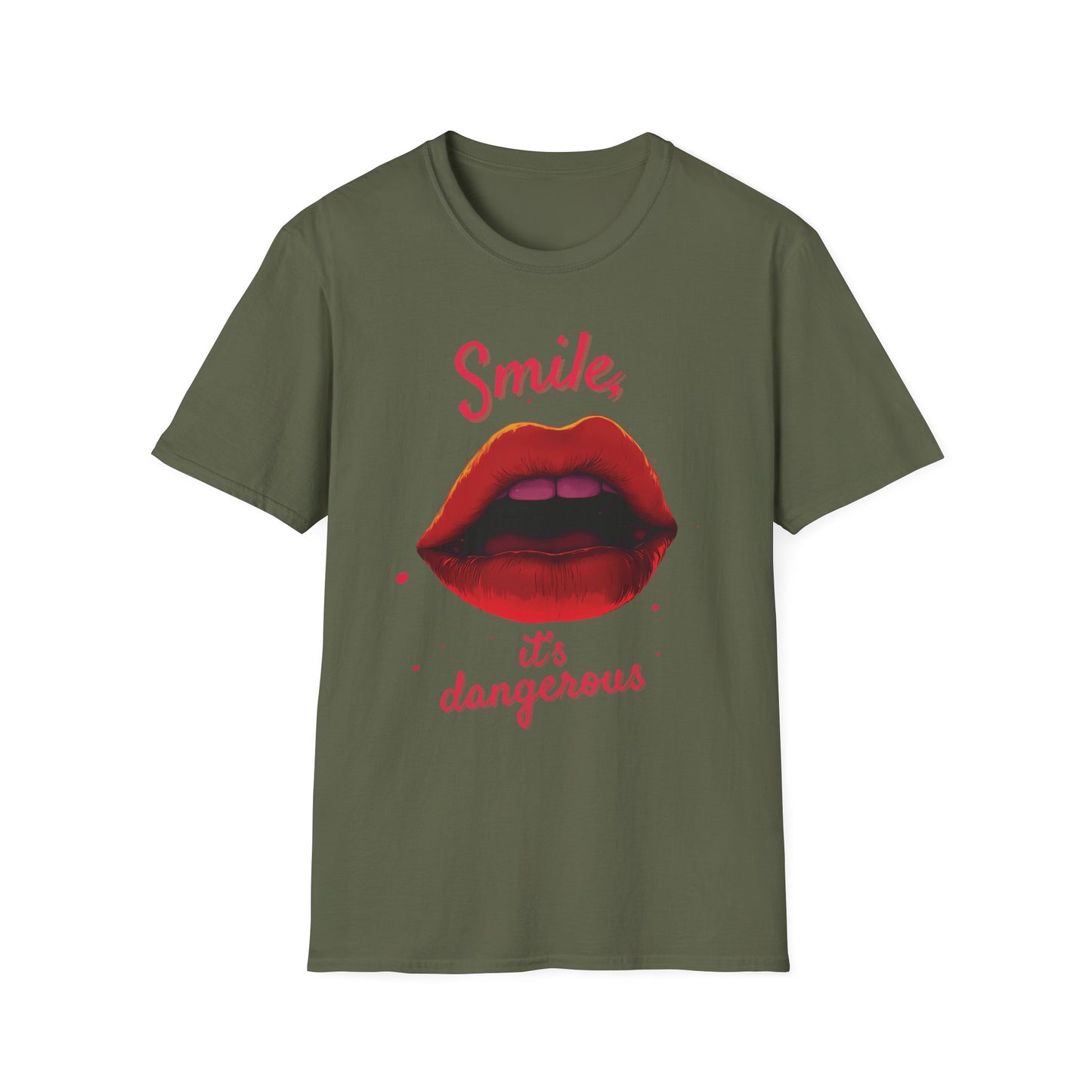 "Smile, It's Dangerous" Unisex T-Shirt