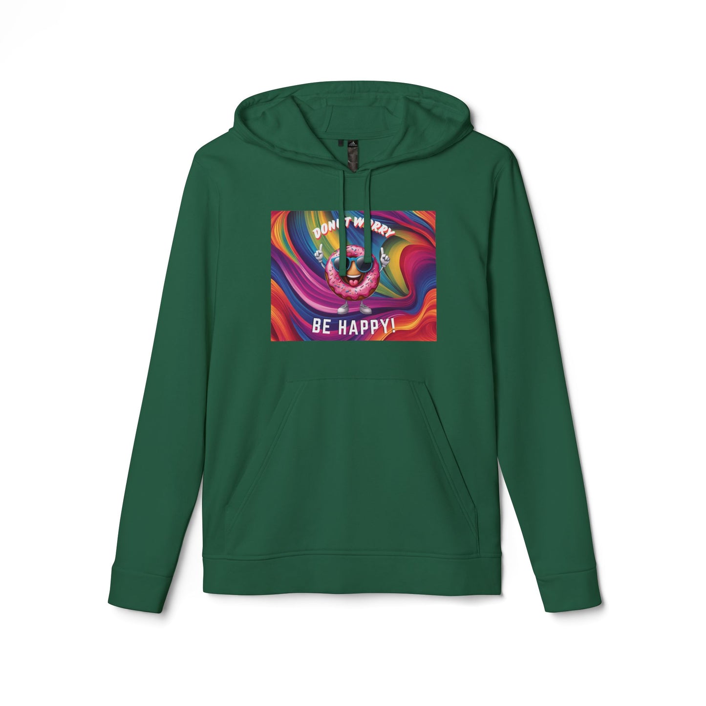 Donut Worry, Be Happy – Adidas Fleece Hoodie