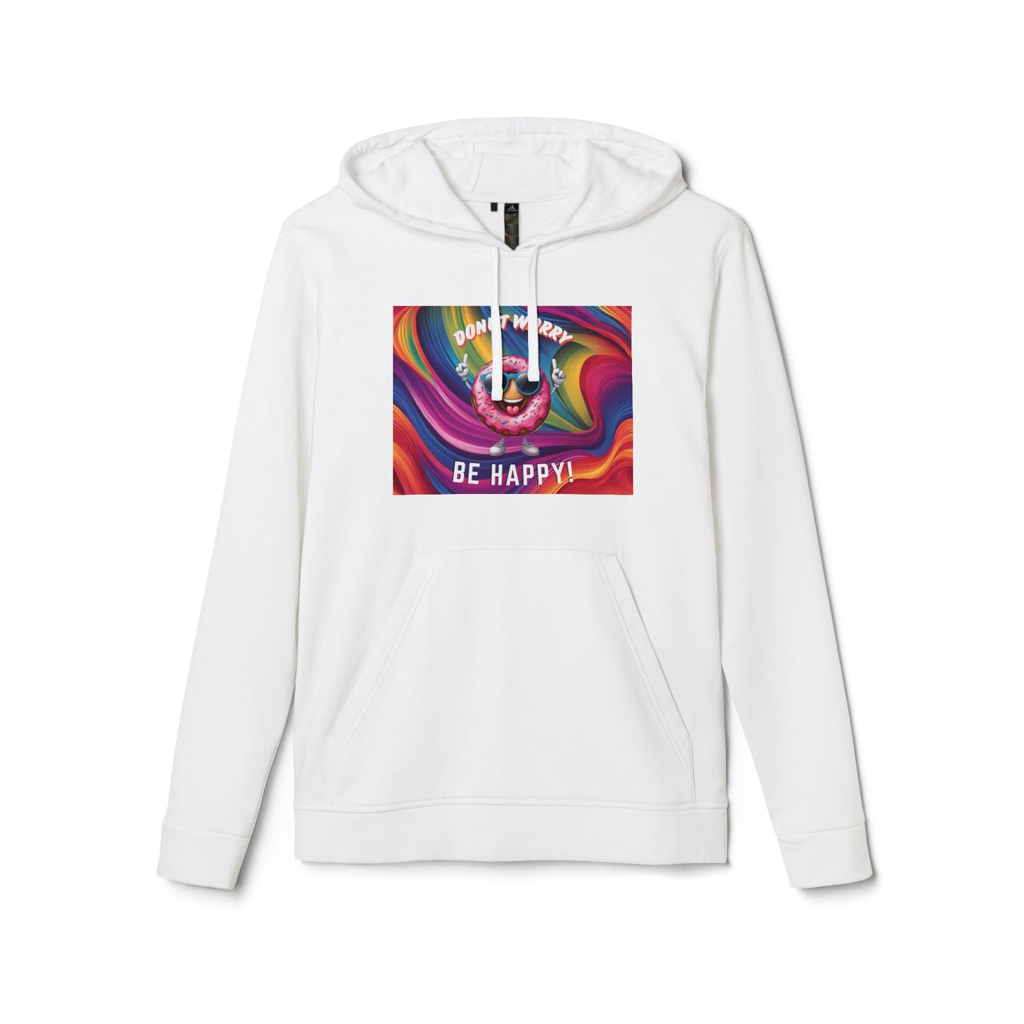 Donut Worry, Be Happy – Adidas Fleece Hoodie