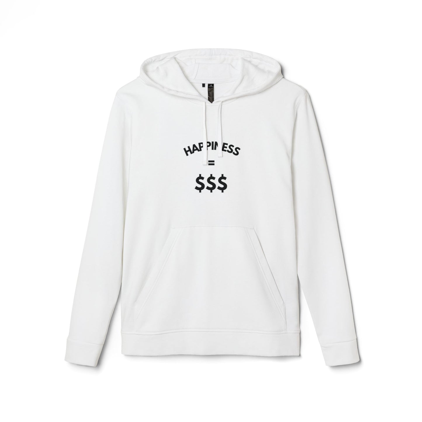 "Happiness = $$$" and  "Money Can Buy Happiness" Adidas Unisex Fleece Hoodie (Front and Back Design)