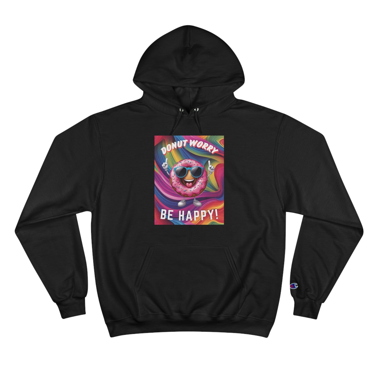 Donut Worry, Be Happy – Champion Hoodie