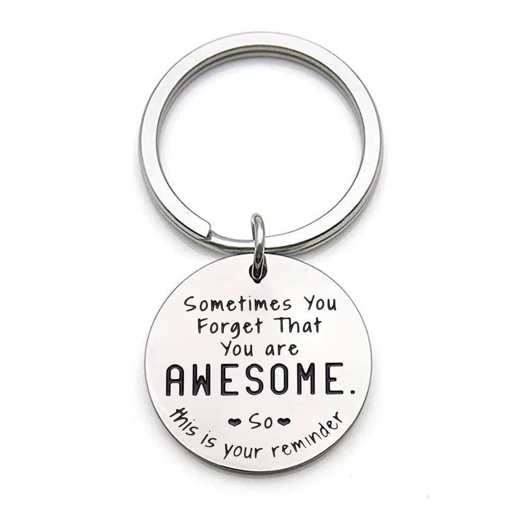 Inspirational 'You Are Awesome' Keychain – Motivational Reminder Gift