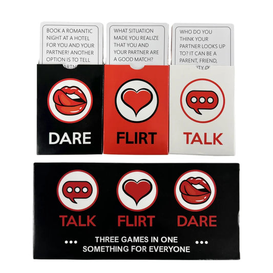 Talk Flirt Dare: The Ultimate 3-in-1 Game for Couples