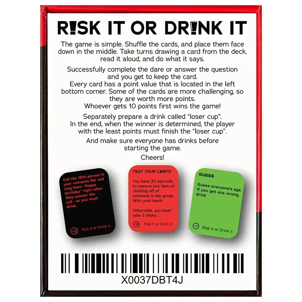 Risk It or Drink It: The Ultimate Party Card Game for Fun Nights