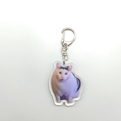 Funny Cat Meme Keychain – Hilarious and Unique Gift for Cat Lovers