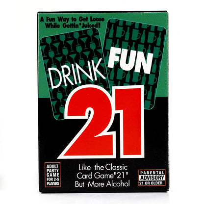 Drink Fun 21 Drinking Card Game for Friends