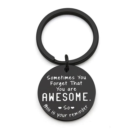 Inspirational 'You Are Awesome' Keychain – Motivational Reminder Gift