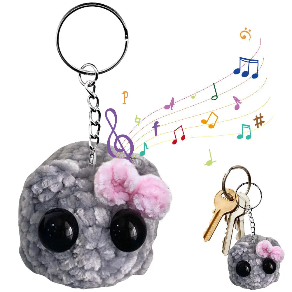 Handcrafted Sad Hamster Meme Plush Keychain – Cute & Whimsical Accessory