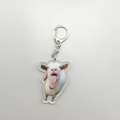 Funny Cat Meme Keychain – Hilarious and Unique Gift for Cat Lovers