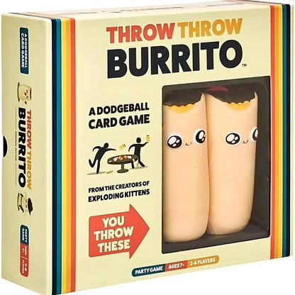 Throw Throw Burrito – A Dodgeball Card Game by Exploding Kittens | Fun Party Game for Kids & Adults